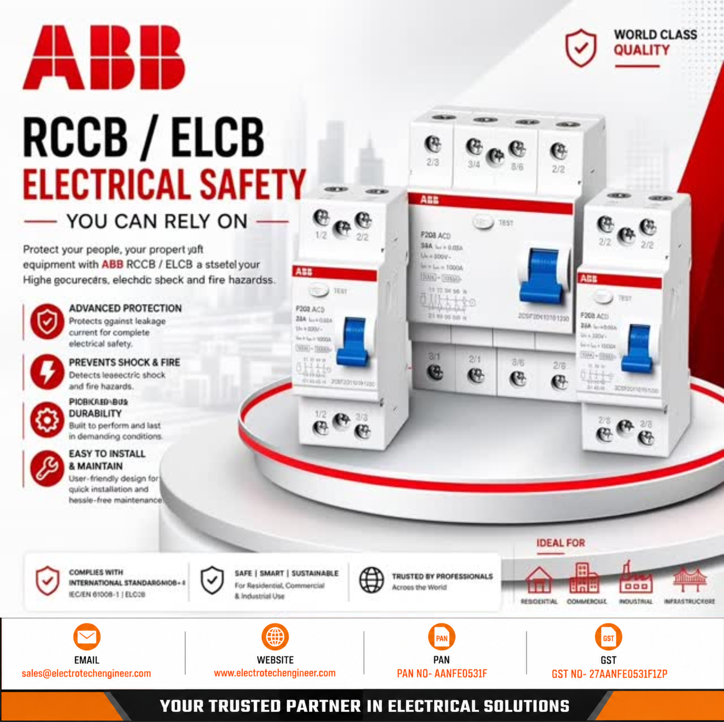ABB RCCB / ELCB
